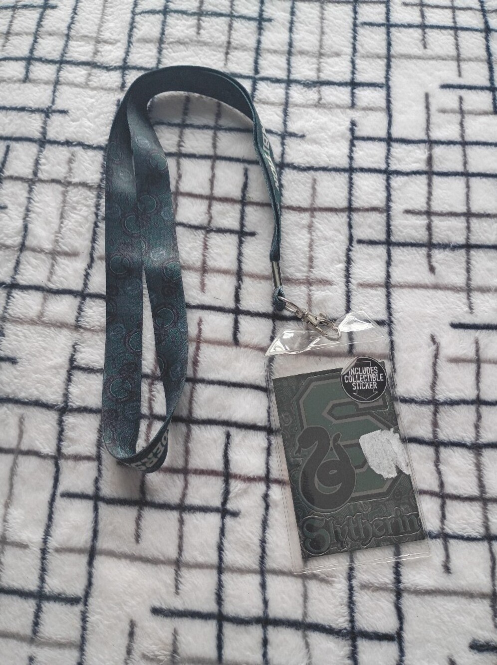 Slytherin Crest Lanyard Badge Holder BRAND NEW